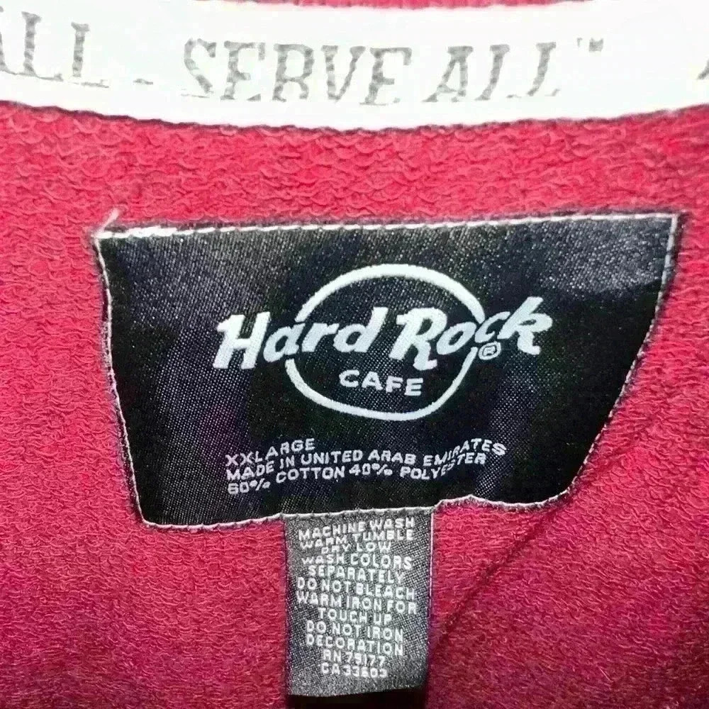 Hard Rock Cafe Las Vegas Pullover Sweatshirt Med Women’s Maroon Embroidered XXL - Picture 3 of 3